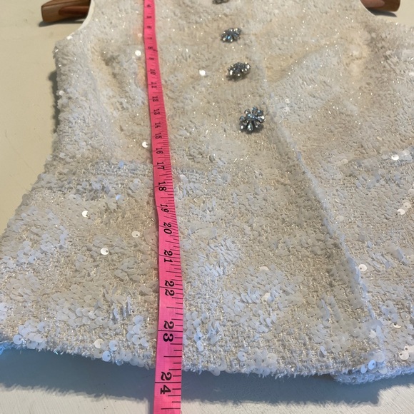 New Antonio Melani Luella Sequin Tweed Sleeveless Top size 0 - Picture 11 of 13